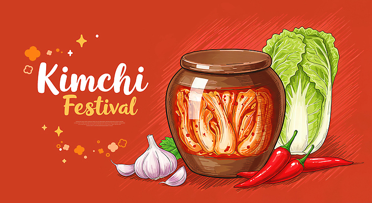 PSD 문화 한식 음식 채소 일러스트 재료 고추 김치 한국 마늘 요리 축제 전통음식 항아리 맛 배추 발효 레시피 김장 건강식 겉절이 김장독 조합 국내일러스트 전통 아시아 컨셉 도자기 파일형식