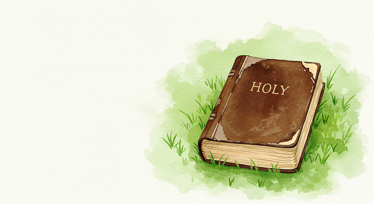 JPG 종교 일러스트 자연 휴식 잔디 책 초록색 독서 햇빛 갈색 평화 믿음 성경 고요 교양 기도 문학 국내일러스트 AI일러스트 AI콘텐츠 식물 감정 컬러 컨셉 종교용품 태양 생태계 파일형식