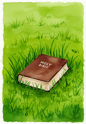 JPG 종교 여유 일러스트 자연 휴식 이야기 풍경 잔디 라이프 책 초록색 갈색 평화 믿음 성경 영혼 읽기 경전 국내일러스트 AI일러스트 AI콘텐츠 식물 감정 컬러 컨셉 종교용품 모션 생활 생태계 파일형식