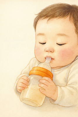 JPG 손 행복 음료 어린이 일러스트 가족 따뜻함 사랑 일상 인테리어 부모 육아 아기 젖병 순수 국내일러스트 AI일러스트 AI콘텐츠 디자인 감정 컨셉 관계 사람 라이프 신체부위 아기용품 파일형식