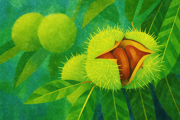 JPG 나무 식물 열매 잎 과일 일러스트 자연 생명 씨앗 풍경 장식 초록색 여름 갈색 환경 성장 가을 숲 생태계 뷰티풀 아기자기 국내일러스트 AI일러스트 AI콘텐츠 계절 컬러 컨셉 파일형식