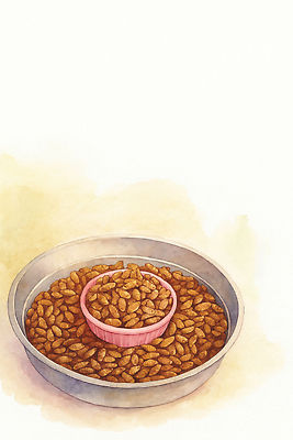 JPG 그릇 음식 분홍색 일러스트 재료 밥 건강 관리 주방 청소 번데기 국내일러스트 AI일러스트 AI콘텐츠 식기 컬러 파일형식