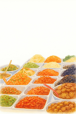 JPG 전통 한식 음식 컬러 채소 일러스트 재료 식탁 반찬 한국 요리 식사 다양 신선 맛 배열 즐거움 건강식 반찬가게 연근조림 콩자반 간편조리식품 국내일러스트 AI일러스트 AI콘텐츠 감정 아시아 다수 컨셉 탁자 상점 조림 파일형식