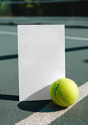 JPG 편집이미지 스포츠 공 경기 운동 노란색 코트 테니스 흰색 라켓 연습 장면 레슨 순간 편집실사 AI포토 AI콘텐츠 스포츠용품 컬러 수업 건강 구기 외투 CG 파일형식