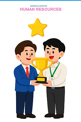 남자 일러스트 비즈니스 성공 커뮤니케이션 협력 직장 웃음 사무실 기쁨 축하 업무 작업 결과 트로피 동료 직원 리더쉽 인간관계 국내일러스트 AI파일 감정 컨셉 회사 관계 표정 사람 상_우승 파일형식 벡터