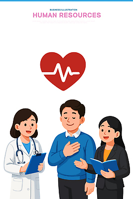 일러스트 의학 커뮤니케이션 협력 건강 안전 치료 진료 환자 간호사 의사 정보 심장 전문직 상담 국내일러스트 AI파일 직업 의료진 장기_의학 파일형식 벡터