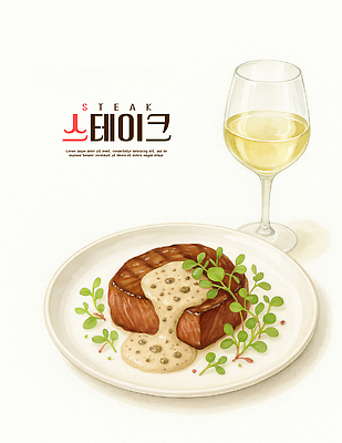 PSD 음료 음식 일러스트 탁자 육류 스테이크 요리 소풍 식사 저녁식사 맛 저녁 화이트와인 레시피 식욕 국내일러스트 가구 컨셉 식재료 서양음식 야외활동 와인 야간 파일형식
