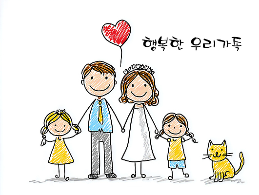 JPG 기념일 행복 어린이 결혼 일러스트 가족 모션 함께함 따뜻함 사랑 웃음 반려동물 손잡기 기쁨 소중 즐거움 그림 손그림 일과 반려묘 국내일러스트 AI일러스트 AI콘텐츠 동물 감정 컨셉 관계 표정 사람 이벤트 고양이 파일형식