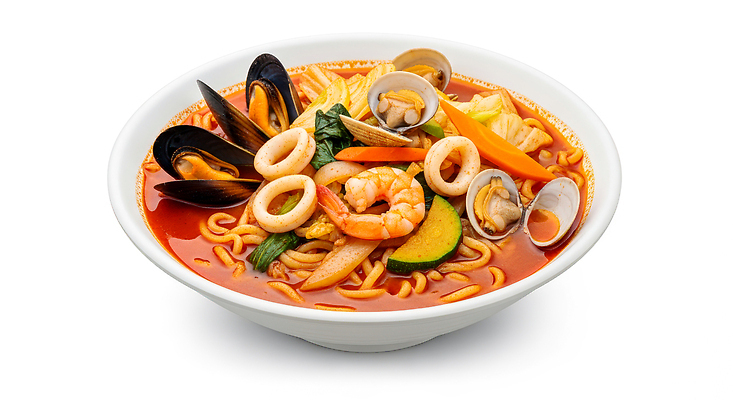 JPG 편집이미지 그릇 한식 채소 요리 식사 다양 신선 라면 면류 해산물 매움 짬뽕 조화 건강식 편집실사 AI포토 AI콘텐츠 식기 음식 다수 맛 CG 파일형식