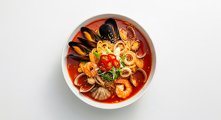 JPG 편집이미지 한식 고추 요리 요리사 식사 맛 찌개 해산물 깻잎 국물 짬뽕 해물찌개 편집실사 AI포토 AI콘텐츠 직업 음식 컨셉 채소 CG 파일형식