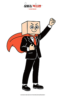 모양 캐릭터 남자 상징 포즈 일러스트 비즈니스 천사 정장 상자 사각형 표어 직장인 색칠 망토 모던 슈퍼맨 영웅 힘찬 국내일러스트 AI파일 도형 직업 옷 컨셉 사람 파일형식 벡터