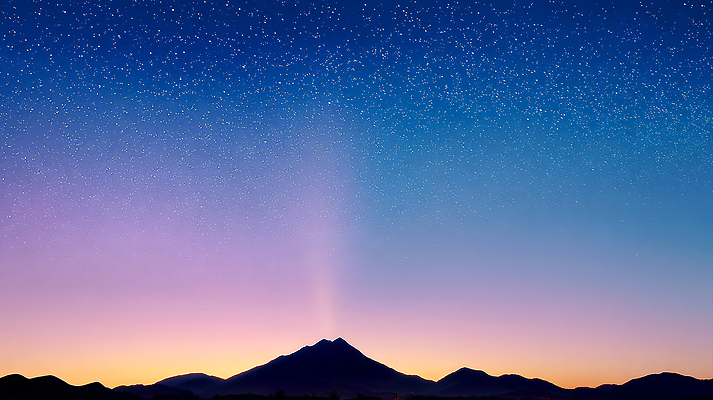 JPG 편집이미지 별 하늘색 자연 하늘 산 풍경 평화 고요 일몰 대기 저녁 별빛 뷰티풀 산맥 편집실사 AI포토 AI콘텐츠 자연요소 컨셉 파란색 빛 노을 야간 CG 생태계 파일형식