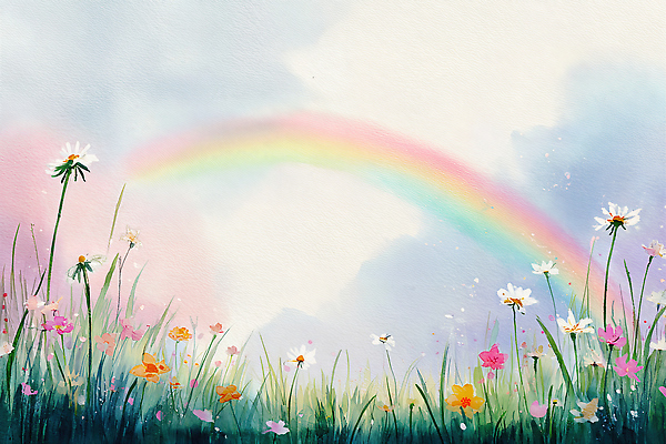 JPG 공원 꽃 행복 컬러 무지개 일러스트 자연 하늘 아침 풍경 여름 햇빛 평화 일출 정원 일몰 봄 저녁 만개 뷰티풀 국내일러스트 AI일러스트 AI콘텐츠 주간 자연요소 식물 계절 공공시설 감정 컨셉 태양 노을 야간 생태계 파일형식