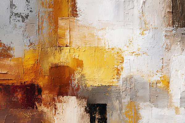 JPG 디자인 감정 예술 컬러 일러스트 페인팅 붓터치 갈색 노란색 다양 금색 질감 작품 벽장식 창의력 국내일러스트 AI일러스트 AI콘텐츠 다수 미술 장식 파일형식