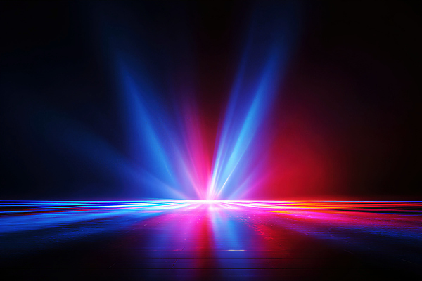 JPG 편집이미지 예술 컬러 조명 빛 어둠 공간 광선 화려 비교 분위기 신비 파장 번짐 대각선 환상 이미지편집 AI컴퓨터그래픽 AI콘텐츠 선 컨셉 파일형식 효과