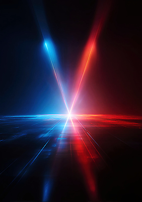 JPG 편집이미지 컬러 추상 빨간색 파란색 빛 에너지 광선 모던 교차 이미지편집 AI컴퓨터그래픽 AI콘텐츠 무늬 파일형식