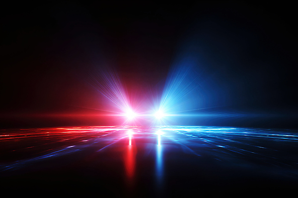 JPG 편집이미지 도로 거리 안전 빨간색 파란색 빛 응급 경찰 사건 보안 경찰차 경고등 치안 이미지편집 AI컴퓨터그래픽 AI콘텐츠 직업 길 컬러 교통시설 자동차 긴급 파일형식