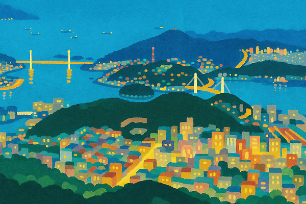 JPG 건축 바다 여행 야경 일러스트 자연 조명 산 풍경 여러명 빛 평화 촬영 산책 가을 도시 지역 뷰티풀 경관 국내일러스트 AI일러스트 AI콘텐츠 계절 다수 컨셉 휴식 사람 야간 생태계 파일형식 풍경_경치