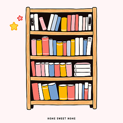 나무 디자인 예술 컬러 일러스트 가족 책장 생활 장식 책 인테리어 독서 공간 분위기 서재 편안함 꾸밈 창의성 국내일러스트 AI파일 식물 가구 컨셉 관계 감각 파일형식 벡터