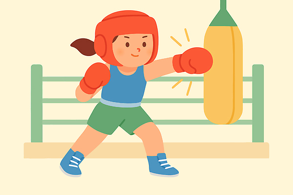 교육 어린이 스포츠 포즈 일러스트 기술 건강 친구 운동 주먹 권투 활발 글러브 자신감 안전장비 집중 연습 체육관 근력 국내일러스트 AI파일 감정 스포츠용품 장갑 컨셉 관계 모션 안전 사람 격투기 장비 파일형식 벡터