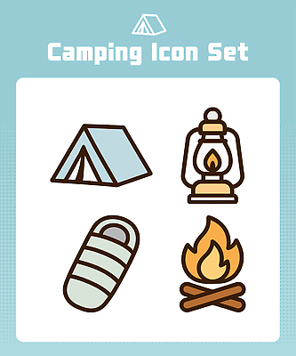 아이콘 여행 가족 자연 휴식 텐트 취미 친구 야외활동 캠핑 랜턴 모닥불 즐거움 소통 슬리핑백 2D아이콘 AI파일 감정 컨셉 관계 불 레저 조명 캠핑도구 생태계 파일형식 벡터