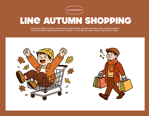 패션 남자 컬러 라인일러스트 일러스트 모션 표정 생활 친구 쇼핑 쇼핑백 귀여움 쇼핑카 기쁨 즐거움 장면 스토리 국내일러스트 AI파일 감정 컨셉 가방 관계 사람 카트 파일형식 벡터