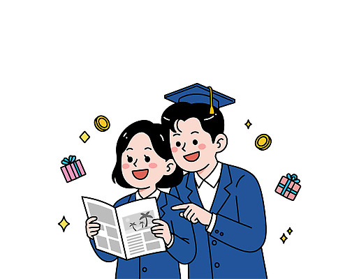 행복 일러스트 학사모 미래 졸업식 기념 선물 웃음 청춘 기쁨 수능 축하 신문 계획 즐거움 수험생 사회생활 공유 순간 국내일러스트 AI파일 모자_잡화 감정 컨셉 비즈니스 졸업 고등학생 표정 간행물 시험 뉴스 파일형식 벡터