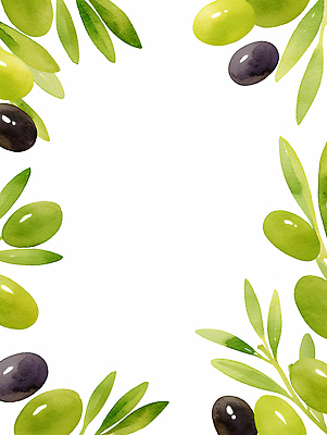 JPG 식물 디자인 예술 컬러 백그라운드 잎 일러스트 자연 가지 수채화 건강 풍경 장식 농장 흰색 그림 유기농 올리브 색감 국내일러스트 AI일러스트 AI콘텐츠 웰빙 열매 농업 채소 생태계 파일형식