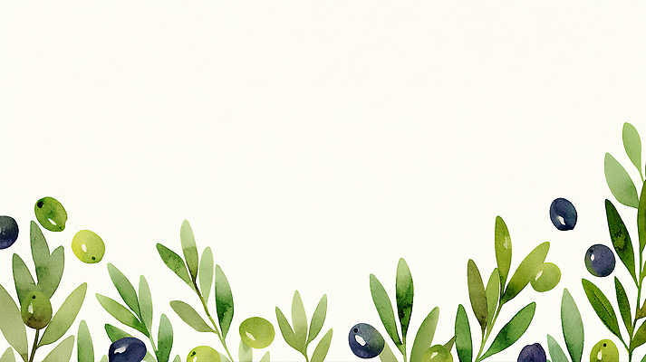 JPG 식물 디자인 열매 백그라운드 잎 일러스트 자연 수채화 미술 그래픽 초록색 그림 올리브 심플 증거 소프트 유화 국내일러스트 AI일러스트 AI콘텐츠 컬러 문화예술 생태계 파일형식