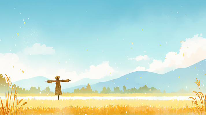JPG 나무 꽃잎 여유 농업 일러스트 자연 바람 산 안전 풍경 초원 일상 평화 고요 금색 가을 농촌 시골 소중 허수아비 풍경화 국내일러스트 AI일러스트 AI콘텐츠 자연요소 식물 계절 꽃 감정 산업 컬러 컨셉 날씨 라이프 그림 생태계 파일형식