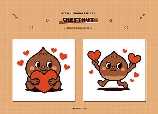 캐릭터 디자인 커플 상징 일러스트 모션 표정 사랑 장식 초록색 컬러풀 귀여움 주방 기쁨 게임 심장 밤 밤캐릭터 일러캐릭터 AI파일 감정 컬러 컨셉 관계 놀이 견과류 장기_의학 파일형식 벡터