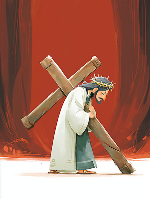 JPG 캐릭터 남자 감정 종교 길 예술 상징 컬러 백그라운드 십자가 일러스트 왕관 이야기 사람 머리 믿음 예수 괴로움 그림 희생 인내 국내일러스트 AI일러스트 AI콘텐츠 신체부위 신_종교 파일형식