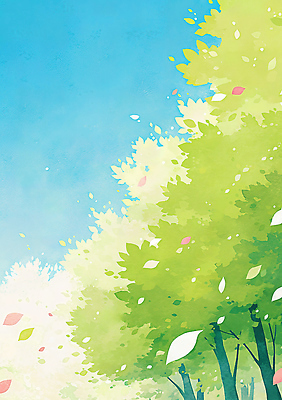 JPG 나무 식물 공원 여유 컬러 단풍 잎 일러스트 자연 하늘 생명 따뜻함 풍경 초록색 햇빛 평화 봄 주말 뷰티풀 국내일러스트 AI일러스트 AI콘텐츠 계절 공공시설 감정 컨셉 태양 생태계 파일형식