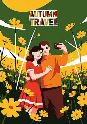 커플 행복 여행 꽃밭 일러스트 포옹 자연 사랑 웃음 풍경 상반신 일상 자유 추억 셀프카메라 즐거움 가을여행 뷰티풀 순간 국내일러스트 AI파일 꽃 감정 컨셉 관계 안기 표정 라이프 사진촬영 생태계 파일형식 벡터 가을_계절