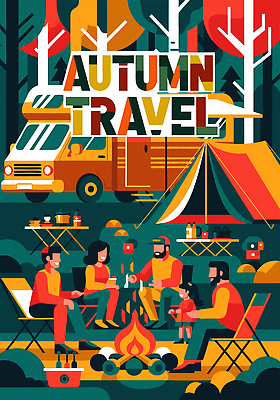 행복 음식 여행 일러스트 가족 모션 자연 따뜻함 텐트 야외 일상 친구 캠핑 모임 숲 모닥불 즐거움 캠핑카 가을여행 스토리 국내일러스트 AI파일 감정 관계 자동차 불 레저 캠핑도구 라이프 생태계 파일형식 벡터 가을_계절