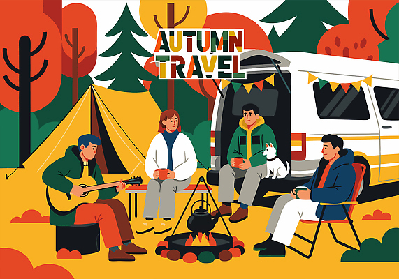 공원 음악 여행 일러스트 자연 산 텐트 대화 여러명 야외 친구 캠핑 기타 모닥불 즐거움 힐링 캠핑카 가을여행 국내일러스트 AI파일 공공시설 감정 다수 관계 자동차 불 현악기 레저 문화예술 캠핑도구 말하기 사람 생태계 파일형식 벡터 가을_계절