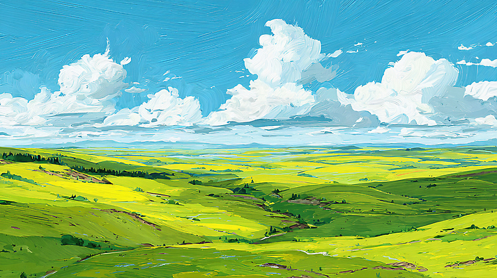 JPG 꽃 여유 여행 일러스트 자연 하늘 풍경 초원 초록색 여름 운동 농장 평화 탐험 시골 언덕 뷰티풀 국내일러스트 AI일러스트 AI콘텐츠 식물 계절 감정 컬러 컨셉 농업 건강 생태계 파일형식