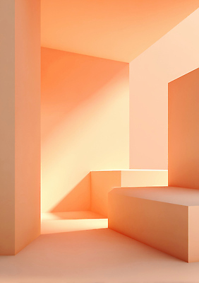 JPG 편집이미지 예술 추상 조명 내부 빛 주황색 공간 분위기 구출 기하학 조화 창의성 이미지편집 AI컴퓨터그래픽 AI콘텐츠 컬러 컨셉 무늬 도움 파일형식