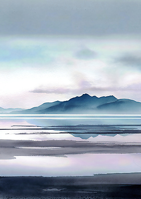 JPG 호수 여유 예술 바다 여행 일러스트 자연 하늘 아침 수채화 산 풍경 물 반사 평화 고요 탐험 안개 비경 색감 국내일러스트 AI일러스트 AI콘텐츠 주간 자연요소 감정 컨셉 날씨 생태계 파일형식