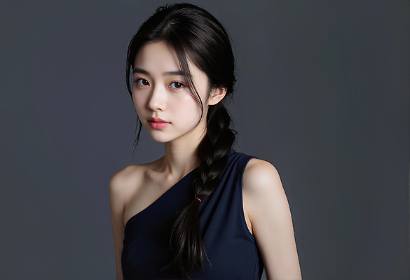 JPG 모델 편집이미지 옷 여자 패션 포즈 백그라운드 파란색 뷰티 머리 촬영 매력적 묶기 집중 의료성형뷰티 스타일 편집실사 AI인물포토 AI콘텐츠 컬러 컨셉 모션 사람 신체부위 CG 파일형식 AI포토