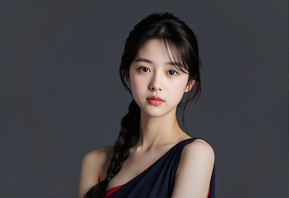 JPG 모델 편집이미지 옷 여자 패션 포즈 땋은머리 표정 미소 촬영 의료성형뷰티 스타일 편집실사 AI인물포토 AI콘텐츠 헤어스타일 사람 CG 파일형식 AI포토