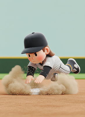 JPG 편집이미지 어린이 스포츠 유니폼 공 협력 경기 운동 점프 야구 놀이터 집중 야구모자 먼지 편집3D AI컴퓨터그래픽 AI콘텐츠 모자_잡화 옷 컨셉 모션 놀이 건강 사람 3D 구기 야구용품 파일형식