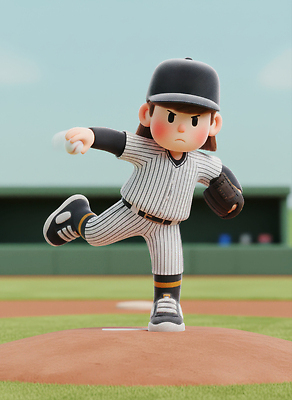 JPG 편집이미지 캐릭터 스포츠 유니폼 공 하늘 협력 운동 햇빛 야구 우승 연습 야구장 투구 편집3D AI컴퓨터그래픽 AI콘텐츠 옷 스포츠시설 건강 태양 3D 구기 최고 파일형식