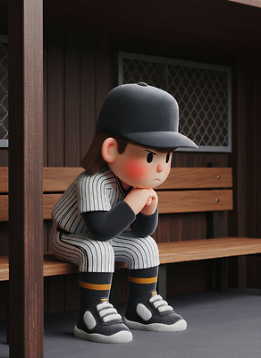 JPG 편집이미지 캐릭터 어린이 스포츠 유니폼 벤치 표정 경기 소년 줄무늬 야구 기다림 집중 장면 야구장 편집3D AI컴퓨터그래픽 AI콘텐츠 옷 남자 컨셉 무늬 의자 스포츠시설 모션 사람 3D 구기 파일형식