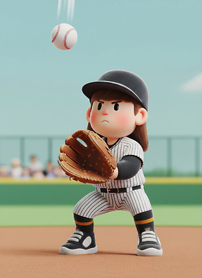 JPG 편집이미지 캐릭터 스포츠 장갑 유니폼 공 경기 소년 운동 줄무늬 야구 기다림 야구장 공던지기 편집3D AI컴퓨터그래픽 AI콘텐츠 잡화 옷 남자 어린이 무늬 스포츠시설 모션 건강 3D 구기 파일형식