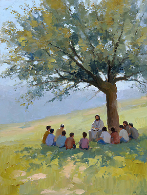 JPG 나무 전통 교육 기독교 문화 일러스트 자연 이야기 풍경 초원 여러명 여름 학습 제주도 평화 정원 모임 예수 그늘 교류 소통 국내일러스트 AI일러스트 AI콘텐츠 식물 계절 종교 다수 컨셉 한국 사람 신_종교 생태계 파일형식