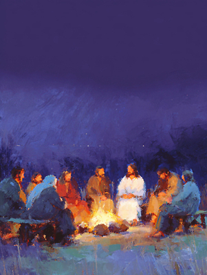 JPG 감정 기독교 문화 일러스트 자연 밤하늘 따뜻함 이야기 대화 빛 야외활동 모임 예수 분위기 추억 편안함 모닥불 즐거움 공동체 리더쉽 사교 국내일러스트 AI일러스트 AI콘텐츠 종교 컨셉 하늘 불 말하기 신_종교 감각 야간 생태계 파일형식