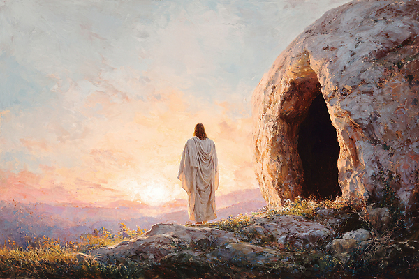 JPG 감정 기독교 종교 일러스트 자연 하늘 아침 산 풍경 빛 평화 일출 성경 희망 무덤 예수 역사 그림 국내일러스트 AI일러스트 AI콘텐츠 주간 컨셉 종교용품 노을 신_종교 생태계 파일형식