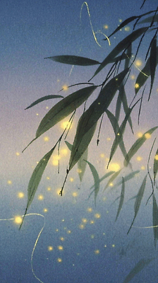 JPG 컬러 잎 일러스트 자연 밤하늘 생명 조명 미소 풍경 여름 빛 고요 분위기 야간 숲 편안함 신비 대나무 조화 반딧불이 뷰티풀 국내일러스트 AI일러스트 AI콘텐츠 자연요소 나무 식물 계절 곤충 컨셉 하늘 표정 감각 생태계 파일형식