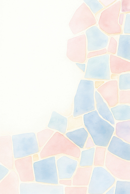 JPG 디자인 예술 컬러 백그라운드 무늬 패턴 일러스트 따뜻함 벽면 장식 인테리어 공간 조약돌 분위기 편안함 타일 그림 부드러움 파스텔 조화 국내일러스트 AI일러스트 AI콘텐츠 벽 컨셉 학용품 돌_바위 감각 파일형식